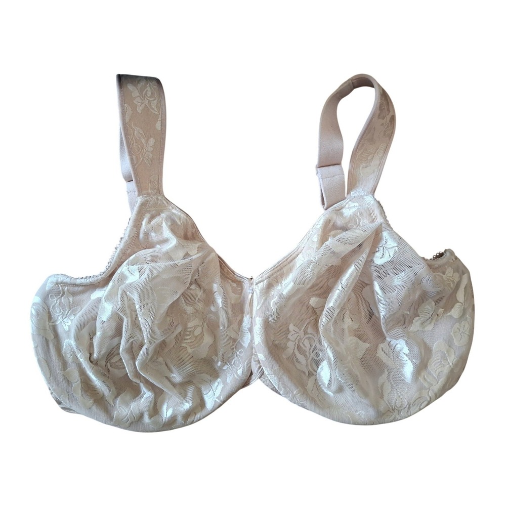Wacoal Awareness Underwire Bra 85567 Sand Nude Floral Lace 40G NEW